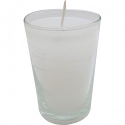 Vaso de luz chico blanco 5x7 cm