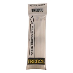 Velas N° 140 Blancas Sobre x 4